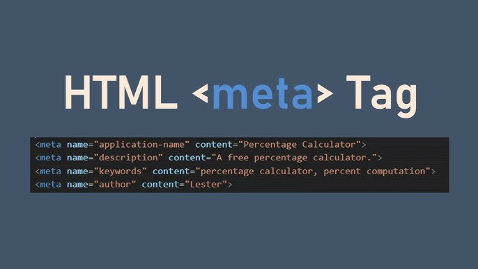 HTML meta Tag - YouTube