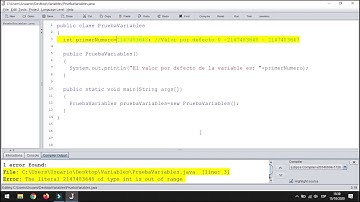 005 Variabes Primitivas en Java