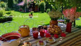 Life in the Countryside | Rainy Summer Days 🌦️ ☀️| Harvest of Roses and Sour Cherries 🍒🍒🍒