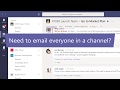 Send email to a channel