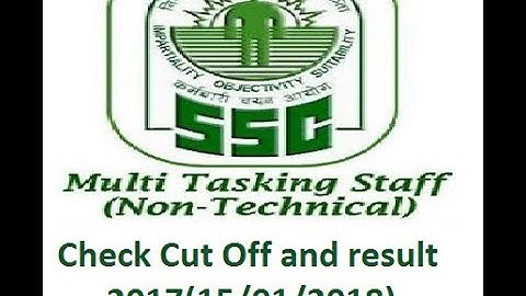 SSC MTS Tire I Result and Cut Off 2017