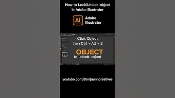 how to Lock and unlock object in Adobe Illustrator - adobe illustrator tutorial