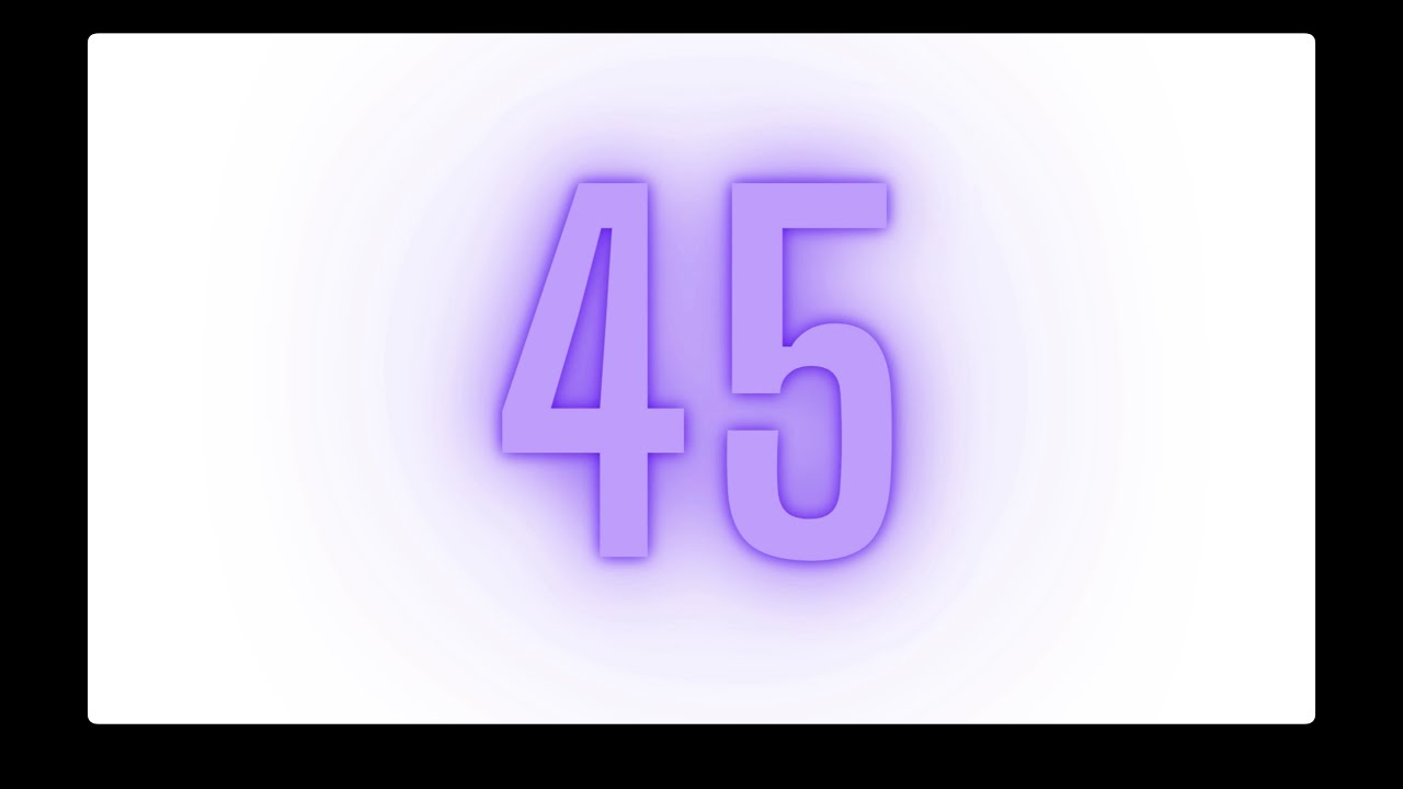 Purple Chill 45 Second Timer with Music - YouTube