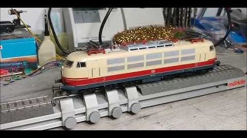 Märklin BR 103 H0 Conversion - Moving pantograph, Loksound, Bass speaker, high performance motor