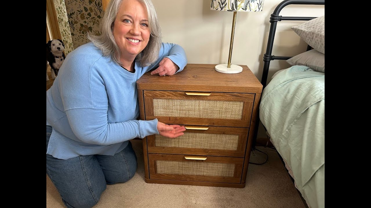 Rattan Night Stand with 3 Drawers, Bedside Table Storage Cabinet, End Tables - Honest Review