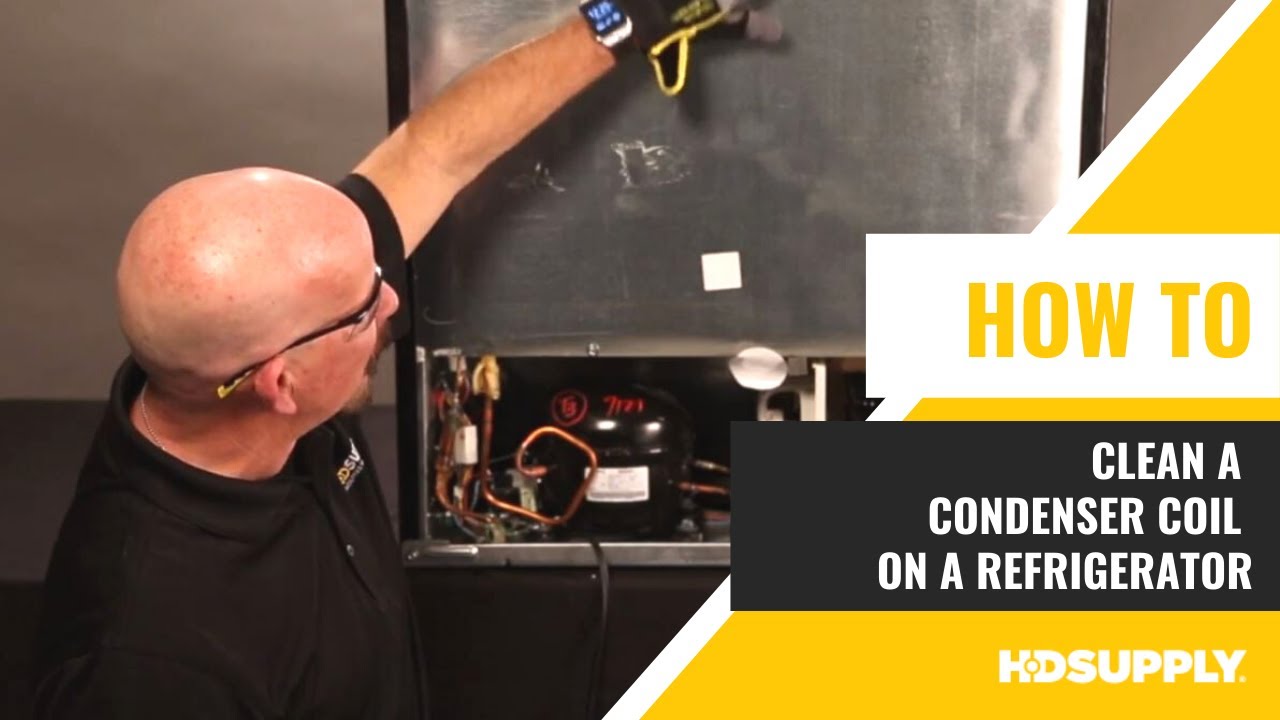 How to Clean a Condenser Coil on a Refrigerator | HD Supply - YouTube