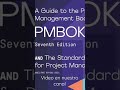 Pmbok project management