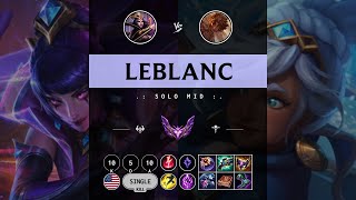 LeBlanc Mid vs Taliyah - NA Master Patch 14.10