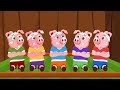 five little piggies jumping on the bed | nursery rhymes | kids songs | baby videos