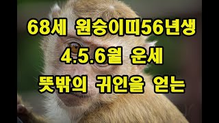 68세 원숭이띠 56년생 4 5 6월 운세   일으켜 줄 오른 팔을 얻을 것이로다