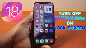 How to Turn Off Notification on Lock Screen on iPhone on iOS 18