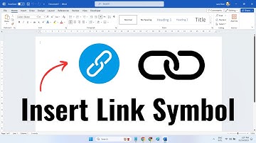 How to Insert Link 🔗 Symbol In MS Word