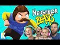 Hello Neighbor in Gang Beasts! (Family Battle Part 3) K-City GAMING