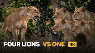 Rival Lion Prides Collide: Brutal Territory Struggle! | Nature Animal Documentary