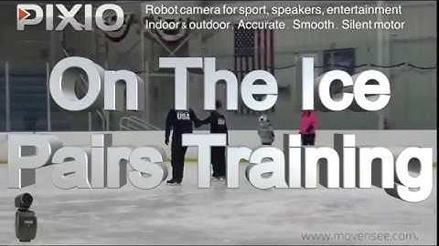 PIXIO, Auto Tracking Camera Robot filming Ice Skating USA team