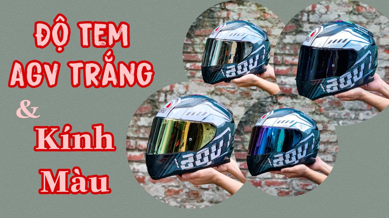 LS2 FF353 độ tem A.G.V TRẮNG và KÍNH MÀU - Giảm tới 70% giá đồ độ khi ...