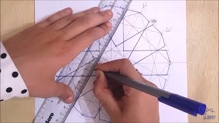 How to draw an Islamic geometric pattern #3 | زخارف اسلامية هندسية