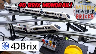 Affordable Lego compatible monorail? 4D Brix haul! (Not sponsored)