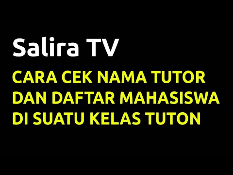 Video: Cara Mencari Tutor