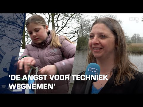 Het is Girls’ Day: Meiden van het Ubbo Emmius gaan langs bij het Waterbedrijf