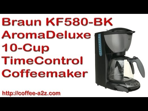 Braun KF580-BK AromaDeluxe 10-Cup TimeControl Coffeemaker with Built-in Brita water filter Review