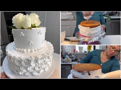 Aquí les dejo un pastel De bodas, sencillo pero delicioso ￼