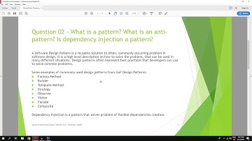 What is a pattern? What is an anti-pattern. Is dependency injection a pattern?
