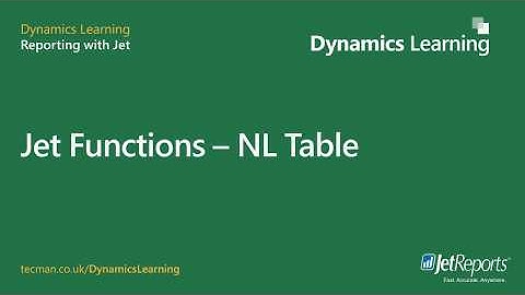 Jetfuncties - NL-tabel