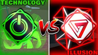 Technology VS Illusion! | Roblox Elemental Battlegrounds Element Battles #3