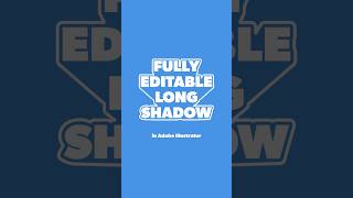 Fully editable long drop shadows in Adobe Illustrator! #adobeillustrator  #adobe