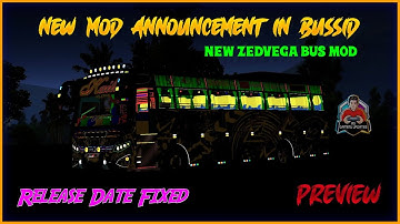 New Mod Release Date Fixed ZedVega v1 Announcement In Bussid | Fullreview | #rsgamingupdates
