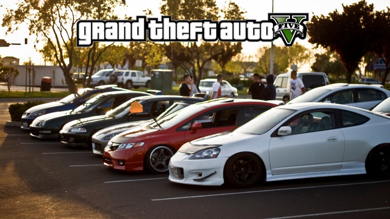 GTA 5 Online - Stanced Street Car Meet! (GTA 5 Gameplay) - YouTube