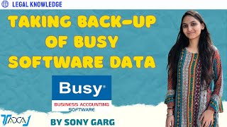 How To Take Back Up of Data from Busy Accounting Software | Extract Back Up Data from Busy
