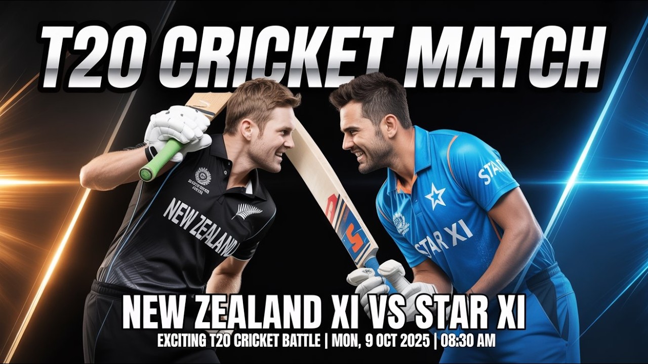 New Zealand XI Vs Star XI T20 Cricket Match #cricket #cricketmatch ...