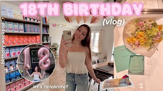 18th birthday vlog 🥂 grwm, celebrating, hauls & fun day in my life