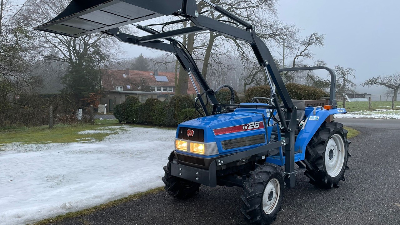 Iseki TK 25 Vorstellung|Kleintraktor mit Frontlader|Funktionen und Steuerung