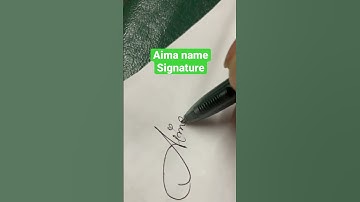 🌸Aima name signature style #shorts #viral #signatureshub #whatsappstatus #aima #aimanamesign