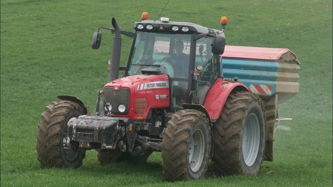 🔴 Épandage d'engrais 2023 ! [ Massey Ferguson 6480 ~ Sulky X50 ] ⚪️ On attaque 2023 !