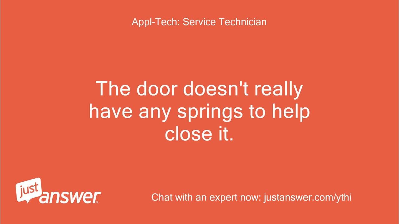 how to adjust door closing spring on ge profile TFH24PR refrigerator