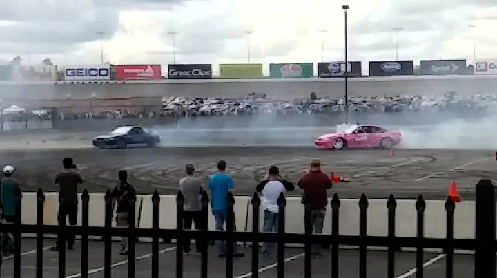 Nissan 240 drifting at Import Alliance Spring Meet...