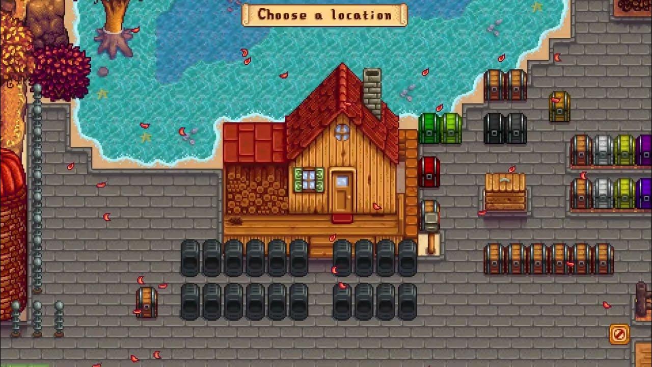 Can you construct buildings on top of Floor Tiles ? Stardew Valley 1.