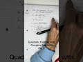 Alg. 2 The Quadratic Formula with Complex Solutions #quardraticformula #complexsolutions