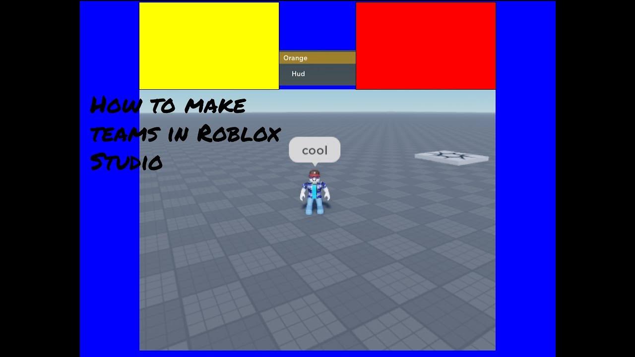 Roblox studio how to make teams youtube