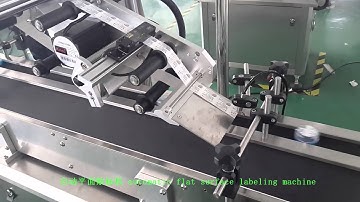 Automatic Flat Labeling Machine for Cap 盖子自动平面贴标机