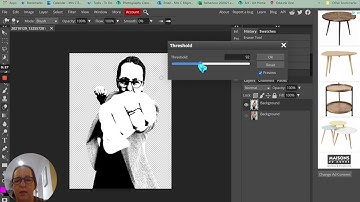Adjusting Threshold on Photopea