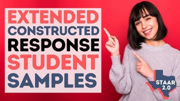 STAAR ECR Sample Student Responses