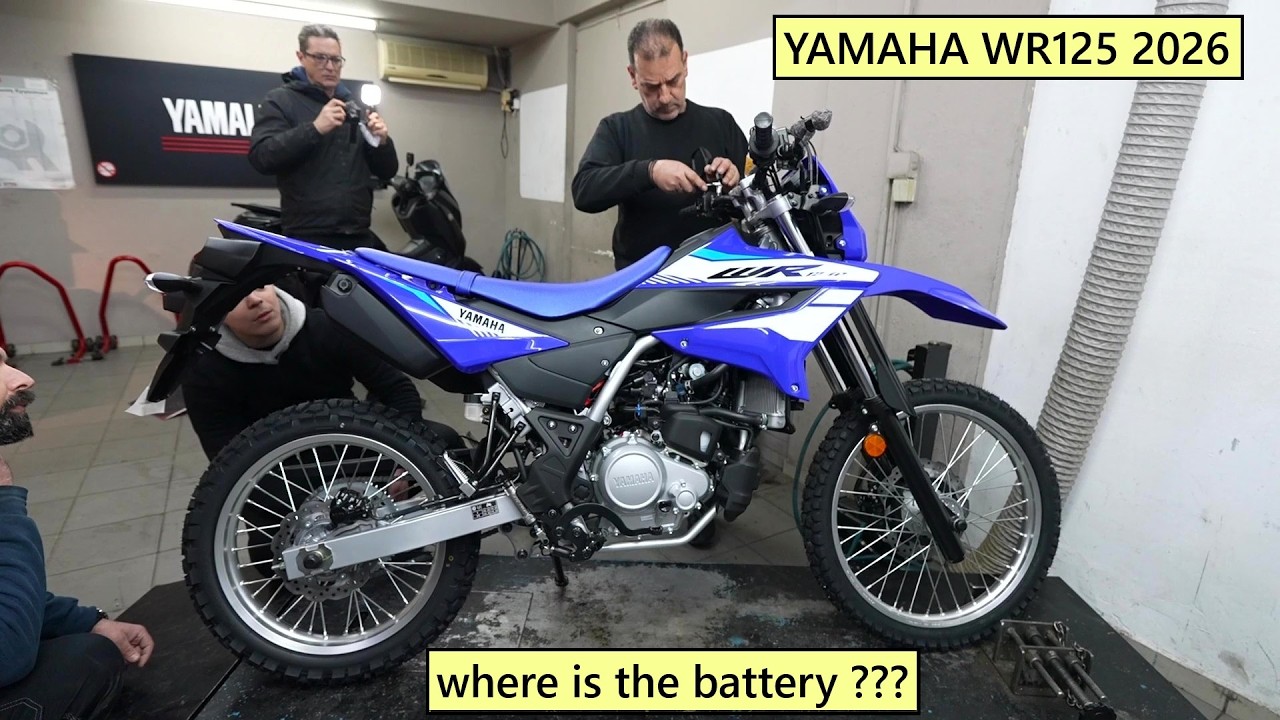 where is the battery in YAMAHA WR125 2026
