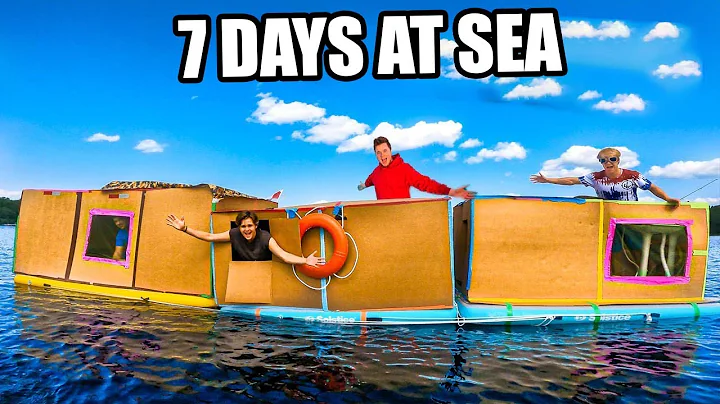 Worlds Biggest BOX FORT House Boat On A LAKE - 7 Day Adventure  (THE MOVIE)