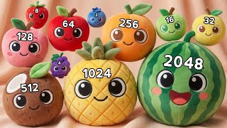 Watermelon Game 2048 Gameplay 🍉 | Satisfying Addictive Fruit Merge Puzzle Game screenshot 3