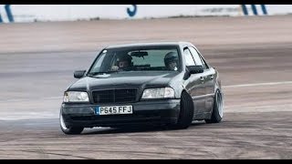 Building a supercharged W202 Mercedes drift car in 11minutes...